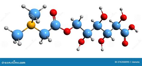 3D Image Of Gluconic Acid Skeletal Formula Royalty-Free Stock Photography | CartoonDealer.com ...