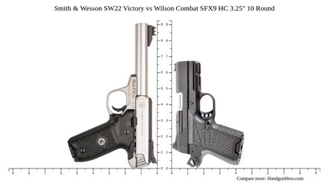 Smith Wesson SW22 Victory Vs Wilson Combat SFX9 HC 3 25 10 Round