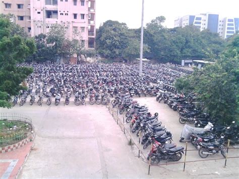 Bikes parking at Egmore Railway Station - Chennai | Veethi