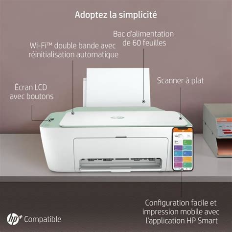 Imprimante Tout En Un HP DeskJet 2722e Jet D Encre Couleur Cdiscount