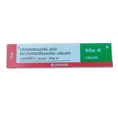 Glenmark Candid B Clotrimazole Beclomethasone Cream Packaging Size 10