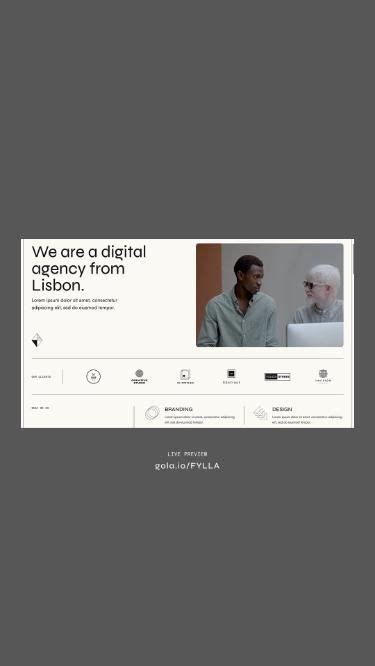 Fylla Minimal Modern Agency Webflow Template