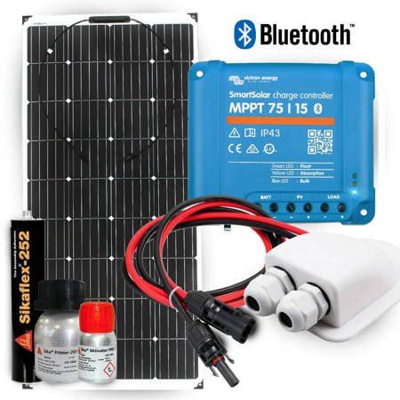 Zestaw Solarny Do Kampera W Panel Elastyczny Monokrystaliczny Etfe