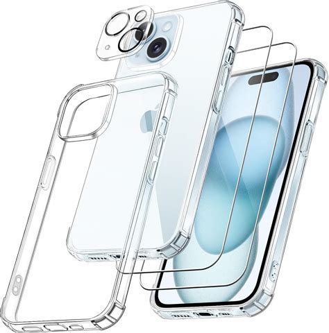 Fllao En Coque Pour Iphone Avec Verre Tremp Et Cam Ra