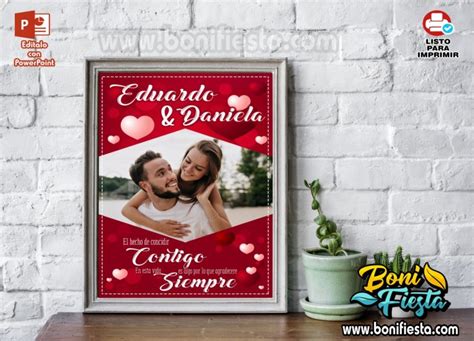 Pack Cuadros Amor Con Dise Os Editables Boni Fiesta