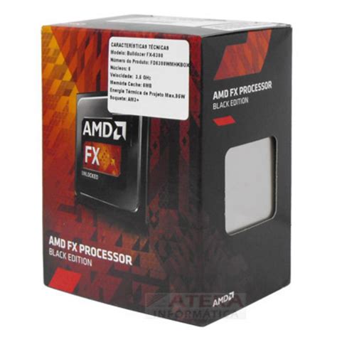 Processador Amd Fx Black Edition Ghz Mb Am Atera Inform Tica