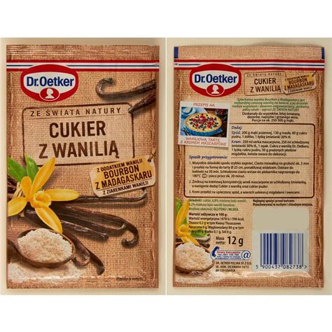 Dr Oetker Cukier Z Wanilia Vanilla Bourbon Sugar With Vanilla Seeds 12g