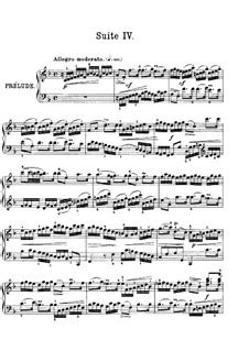 Suite No 4 In F Major BWV 809 Six English Suites By J S Bach On