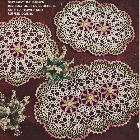 Free Crochet Patterns Three Way Daisy Doily Pattern Vintage Crochet