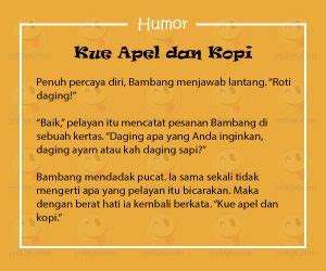 Humor Lucu Banget - Kue Apel dan Kopi - YEDEPE.COM