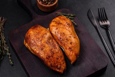 Premium Photo Delicious Grilled Chicken Fillet With Spices And Herbs