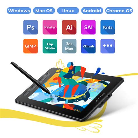 Artist Nd Generation Affordable Pen Display Tablet Xp Pen