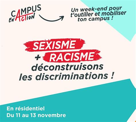 Campus En Action Agir Contre Le Sexisme Et Le Racisme Eclosio