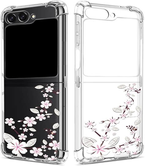 Amazon GREATRULY Floral Clear Case For Galaxy Z Flip 5 For Women