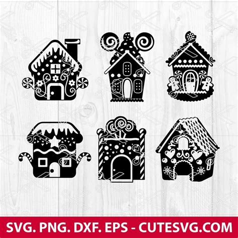 Gingerbread Svg Cut File Christmas Svg House Svg Xmas Svg