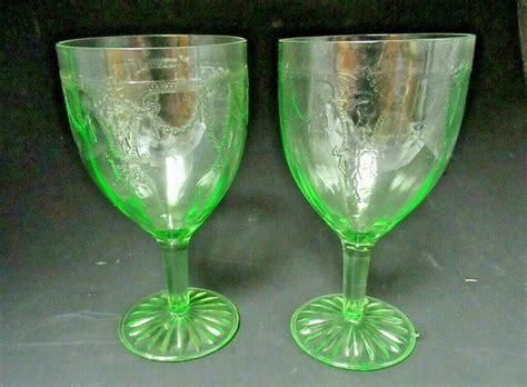 Most Valuable Green Depression Glass Patterns And Value Chart