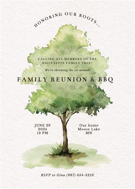 Family Reunion Invitation