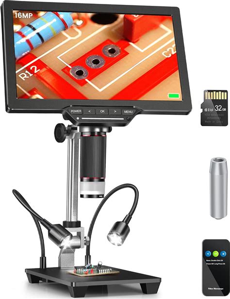 10 HDMI LCD Digital Microscope ANNLOV 1500X Coin Microscope With 16MP