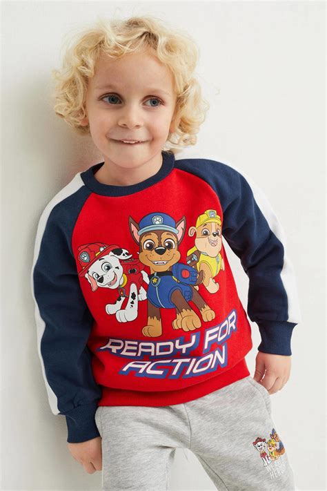 Canda Paw Patrol Paw Patrol Sweater Set Van 2 Roodgrijs Wehkamp