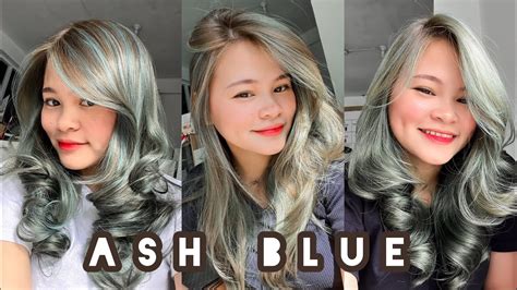 Cat Rambut Warna Ash Blue Pake Cultusia Ash Blonde Blue 💙 Youtube