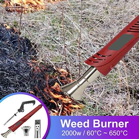 Samseed W Electric Weed Burning Killer Wand Tool No Gas Eco Friendly Hot Air Blaster Torch