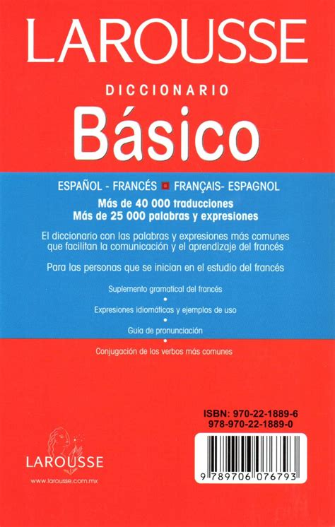 Larousse Diccionario B Sico Espa Ol Franc S Franc S Espa Ol Nuevo