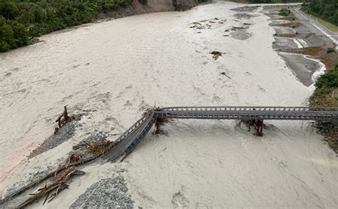 Lifeline Bridge Washed Away In West Coast Flooding Rnz News