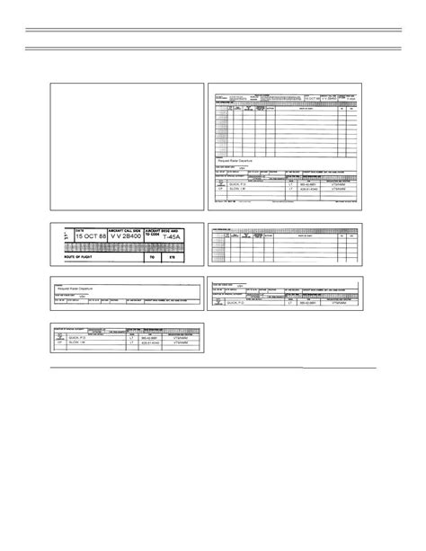 Military Flight Plan Completing DD Form 175 P 12530093