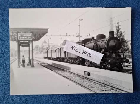 FOTOGRAFIA STAZIONE DI Attigliano Bomarzo Locomotiva A Vapore FS 740