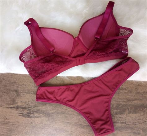 Conjunto Lingerie Vinho Gg Elo Produtos Especiais