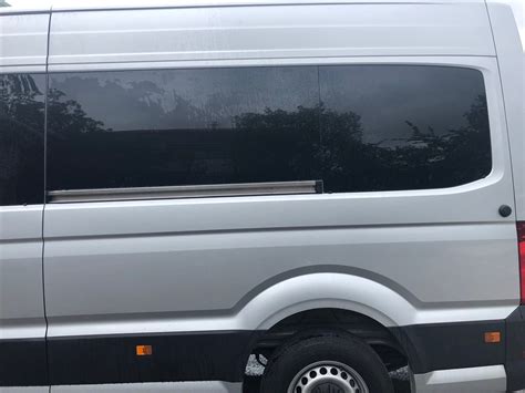 Vw Crafter 2017 Onward Nearside Rear Quarter Side Window In Privacy Lwb