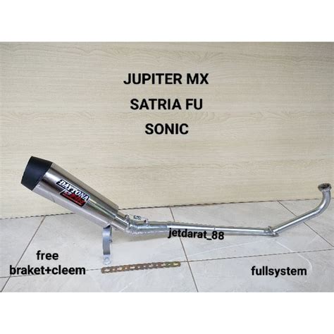 Jual Knalpot Racing Daytona Untuk Motor Jupiter Mx Karbu Old Jupiter Mx