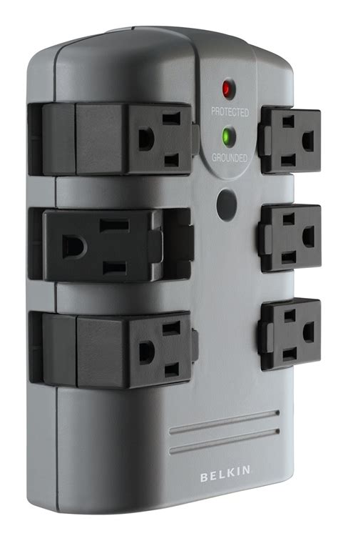 Belkin Outlet Pivot Plug Power Strip Surge Protector With Foot