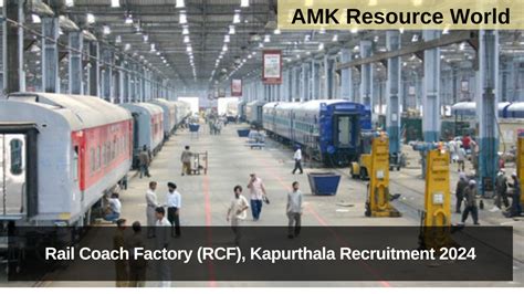 Rail Coach Factory Rcf Kapurthala Recruitment Apply For