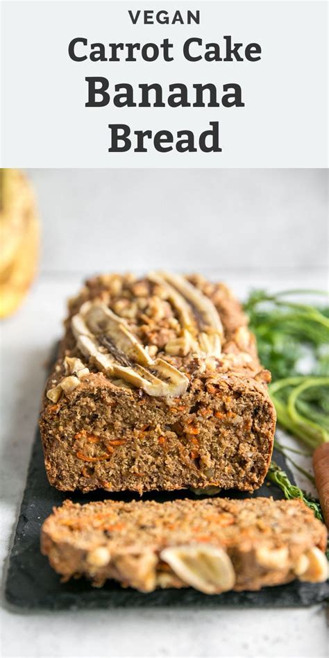 Vegan Carrot Cake Banana Bread • Fit Mitten Kitchen Vegan Carrot