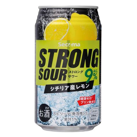 セイコーマート Secoma ストロングサワー レモン 24本 セコマ サワー 酎ハイ チューハイ ハイボール レモン 350ml 9