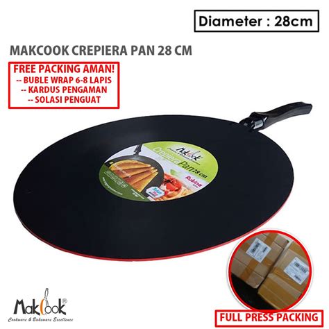 Jual MAKCOOK CREPIERA CREPES PAN 28 CM MAK COOK PANCI CREPES Shopee