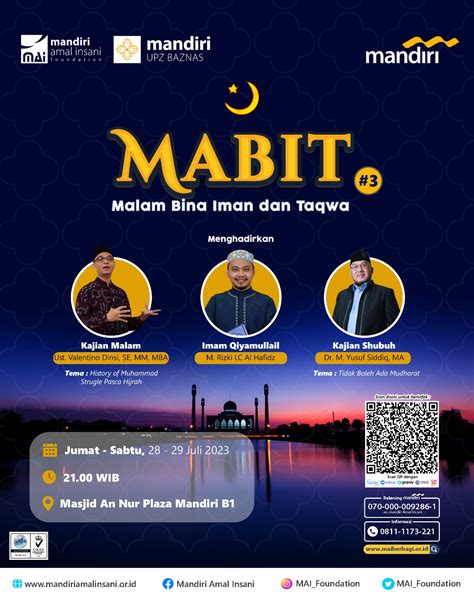 Malam Bina Iman Dan Taqwa 3 Lembaga Amil Zakat Nasional Mandiri