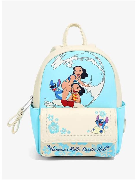 Loungefly Disney Lilo Stitch Hawaiian Roller Coaster Ride Mini