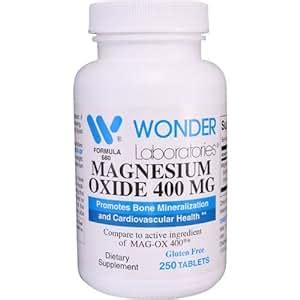 Amazon.com: Magnesium Oxide 400** Compare to MAG-OX 400 ® - 250 Tablets ...