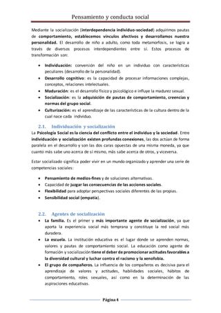 Unidad Pensamiento Y Conducta Social Pdf