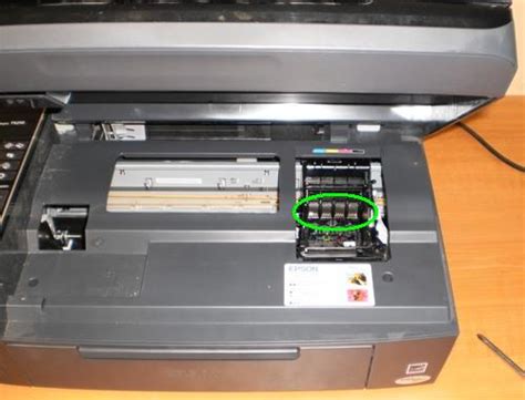 Epson Stylus TX210 - чистка печатающей головки