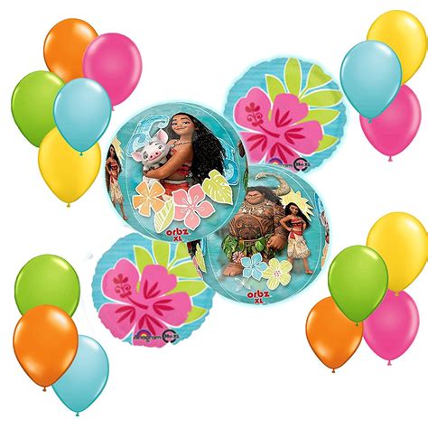 Disney Moana Balloon Bouquet Decoration Kit19pc By Anagram Rapid N