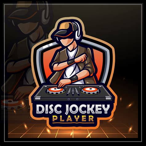 Disc Jockey mascot. e sports logo design 14738286 Vector Art at Vecteezy