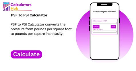 Psf Zu Psi Rechner Online Calculatorshub