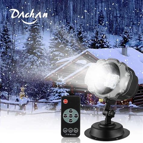 Proyector de luz LED para nevadas lámpara de proyector de nieve para