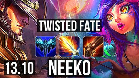 TWISTED FATE Vs NEEKO MID 7 0 5 2 3M Mastery 1600 Games Godlike