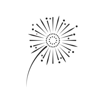 Firework Vector Icon Illustration Festive Firework Day Vector Festive