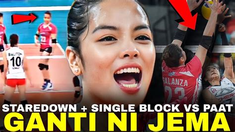 Jema Galanza STAREDOWN Vs Baliton SINGLE BLOCK Vs Paat 24PTS