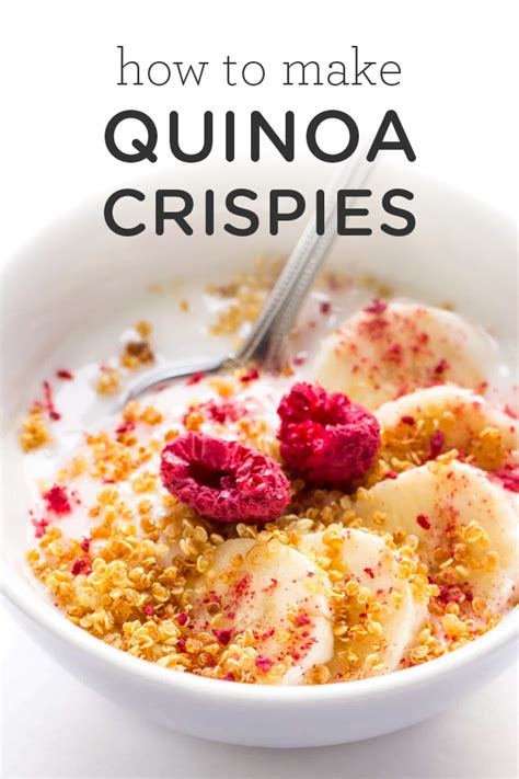 Quinoa Crispies Recipe How To Eat Quinoa Healthy Snacks Recipes Food